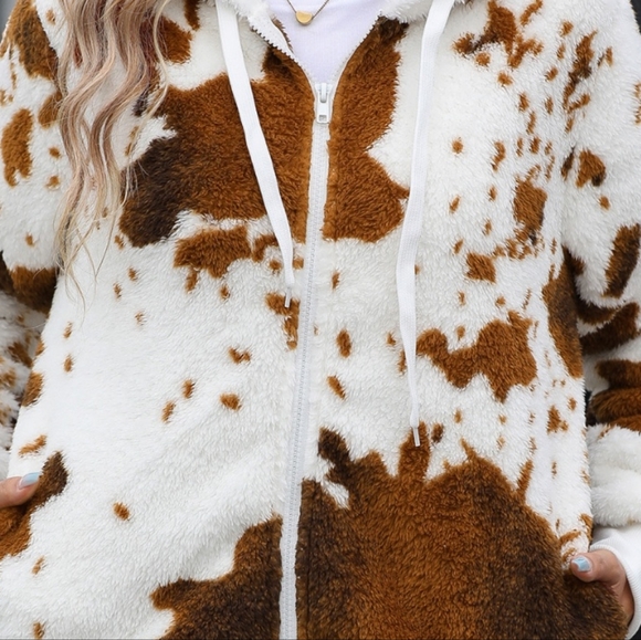 Warm Fuzzy Zip-Up Hooded Jacket - Picture 2 of 7